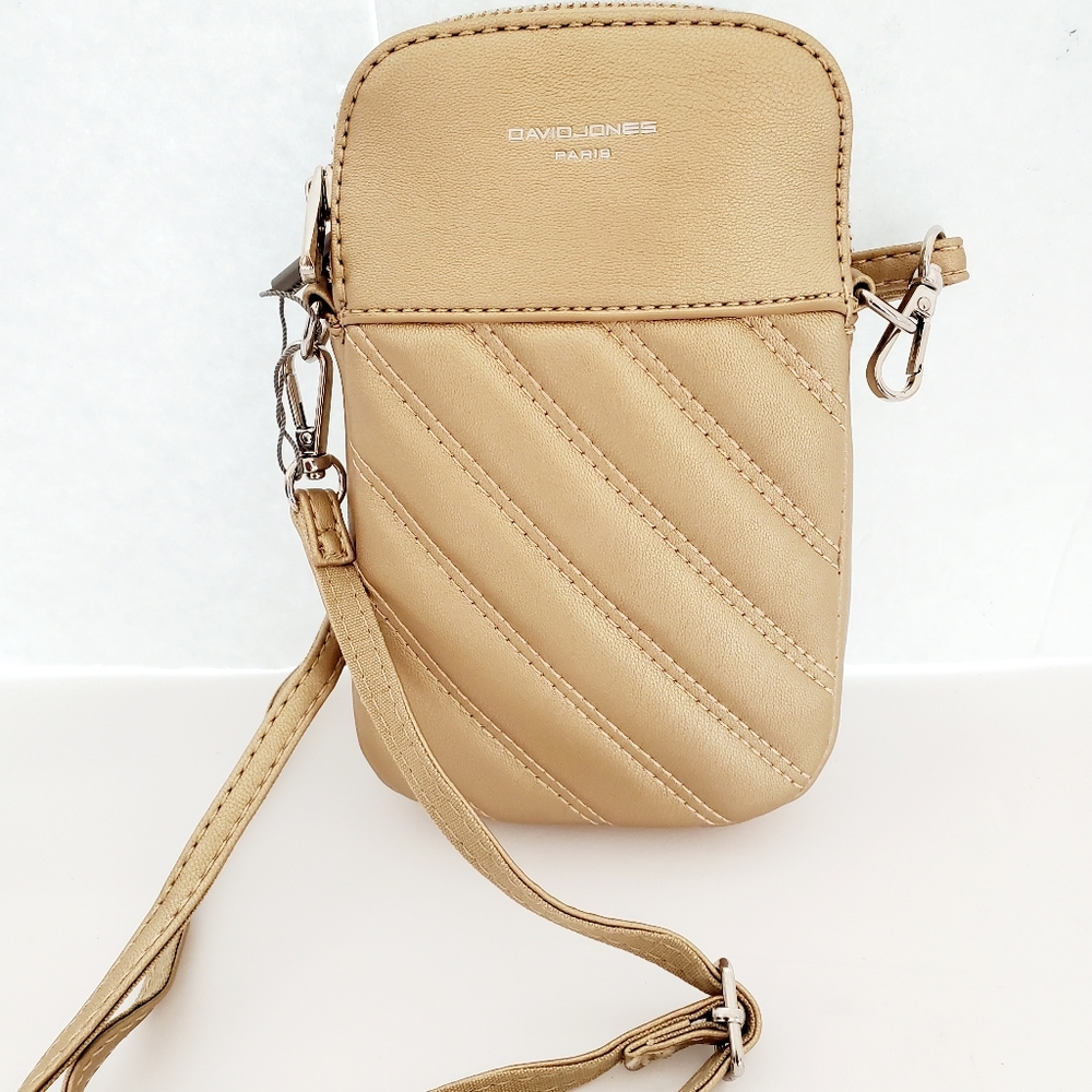 David Johns (Gold) Crossbody Purse